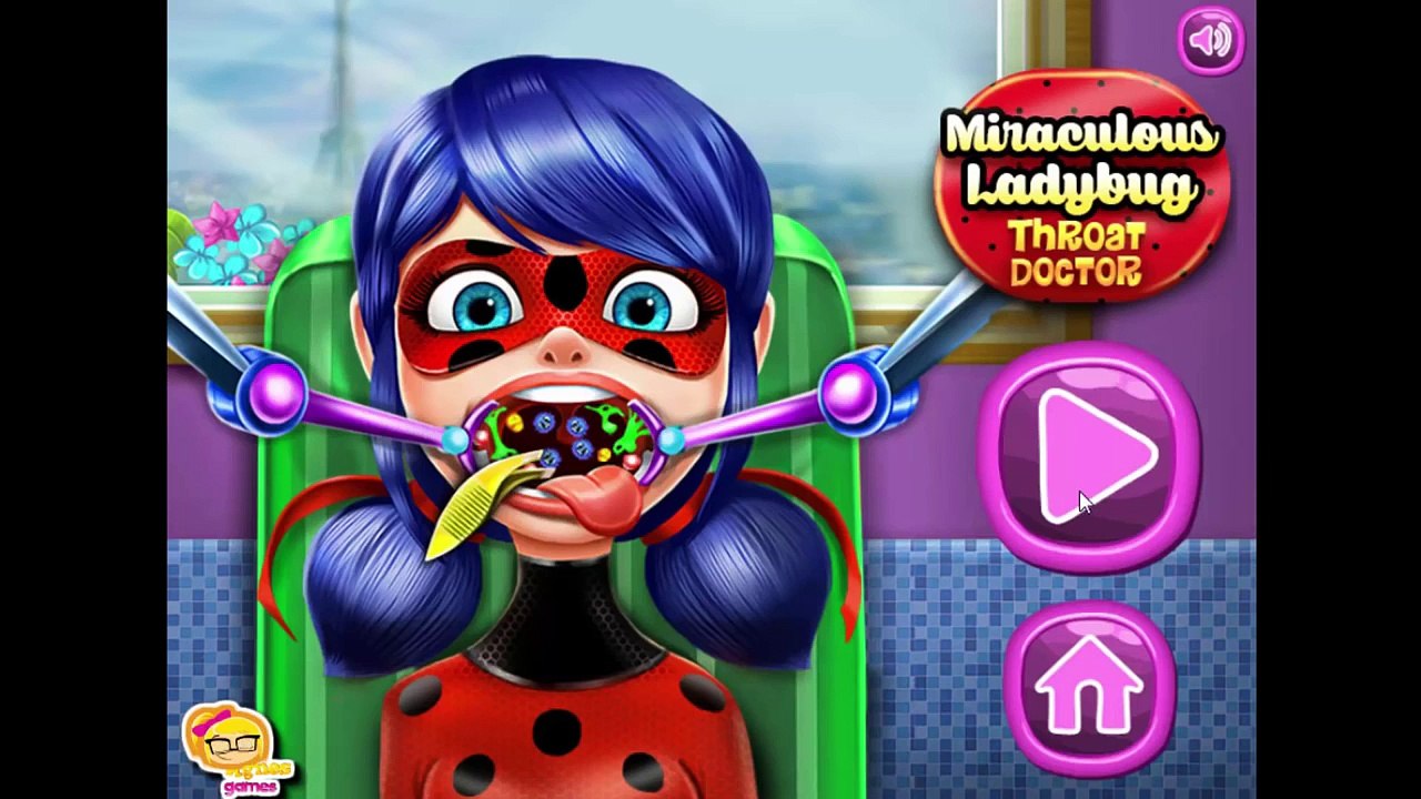 Miraculous Ladybug Throat Doctor -Cartoon for children -Doctor Games For Kids- Best Kids G