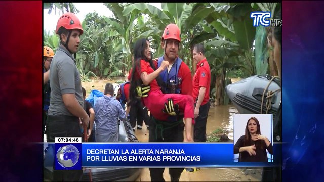 Decretan la alerta naranja por lluvias en varias provincias