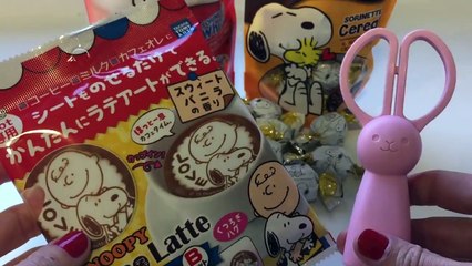 Download Video: Snoopy Cookie and Deco Latte Sheet ～ スヌーピー クッキー デコラッテ DIY How to Make Snoopy Caffe Latte