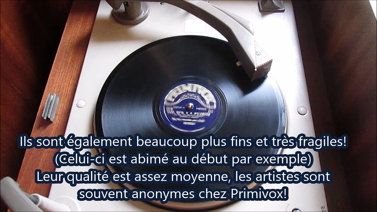 Primivox 10 - Tant qu'il y a de l'amour (tiré du film La fille et le garcon) 78t sans retouches par Je disque je veux