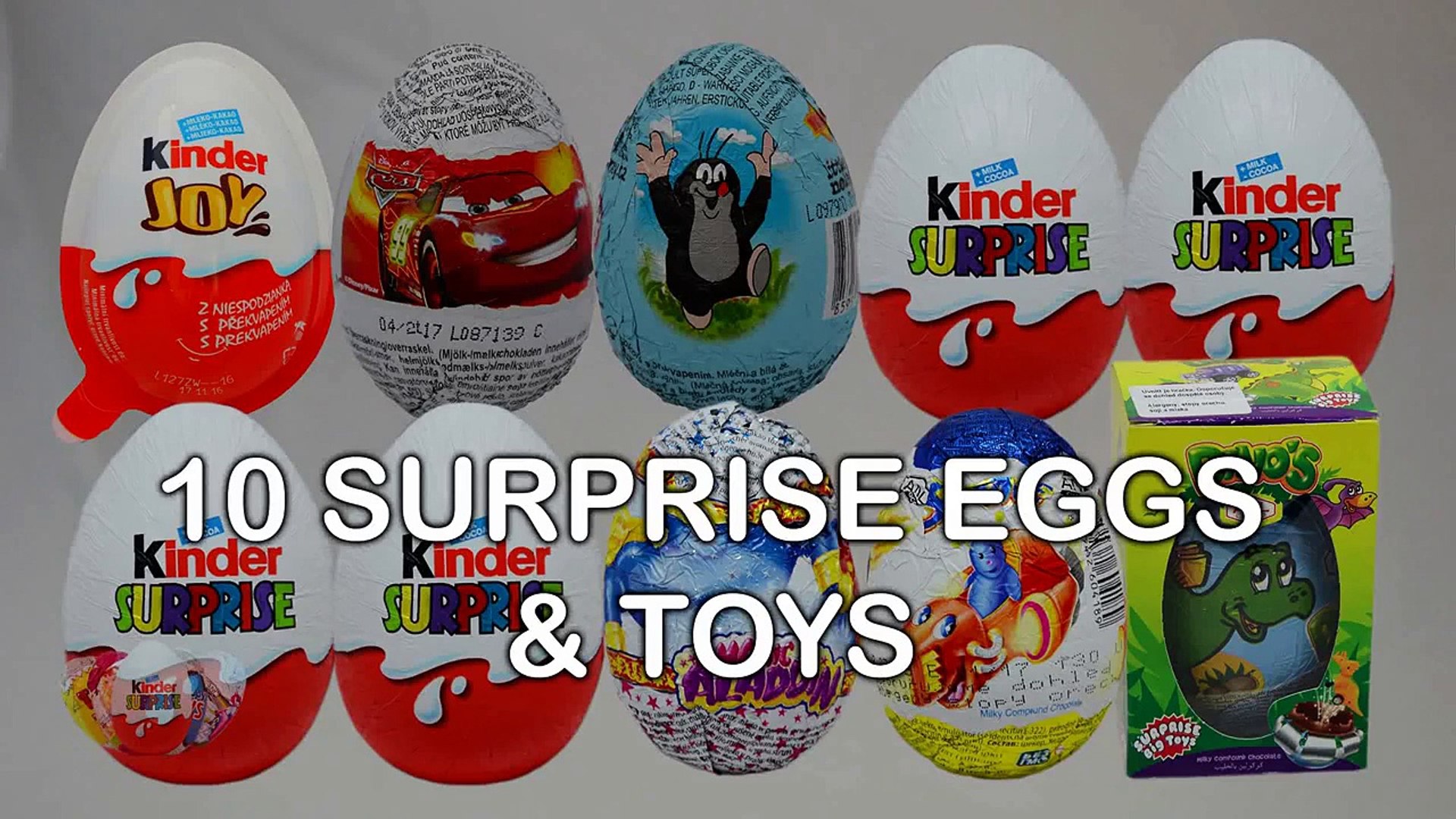 10 surprise eggs