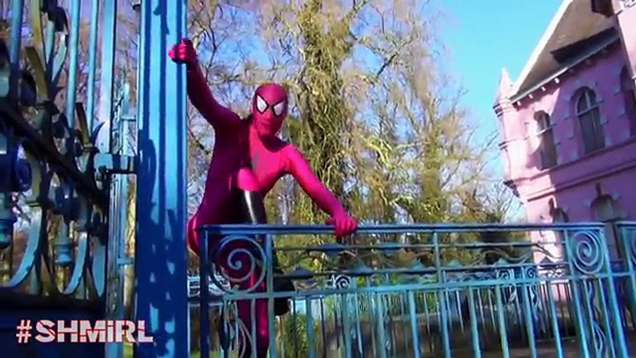 Pink SPIDERGIRL KIDNAPPED Spiderman In Love! Marriage Proposal Superhero Movie In Real Lif