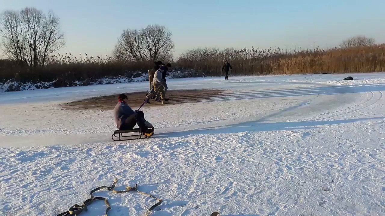 Une nouvelle façon de faire de la luge !