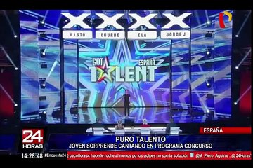 Joven sorprende con su ‘prodigiosa’ voz en programa de talentos en España