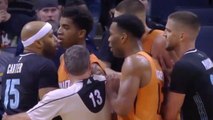 Vince Carter ELBOWS Devin Booker, FIGHT Erupts Between Grizzlies and Suns