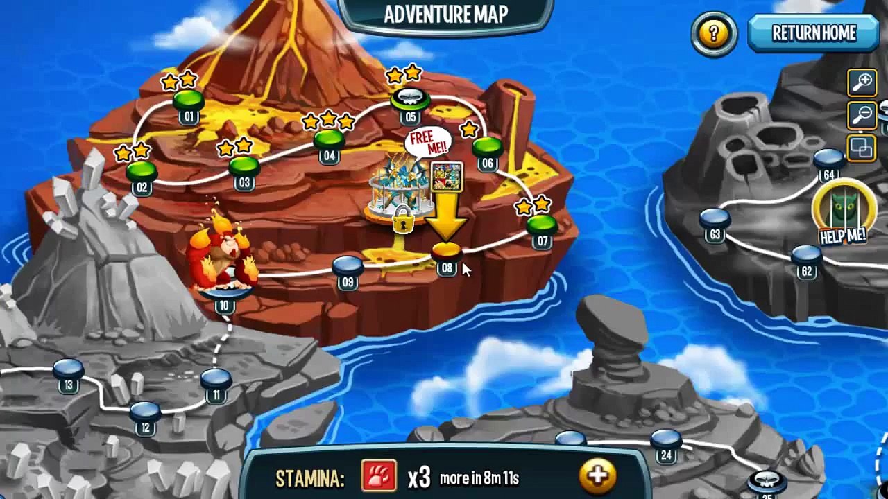 Monster Legends Adventure Map Level 8
