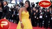 Cannes 2015 - Ayem Nour radieuse en robe dorée