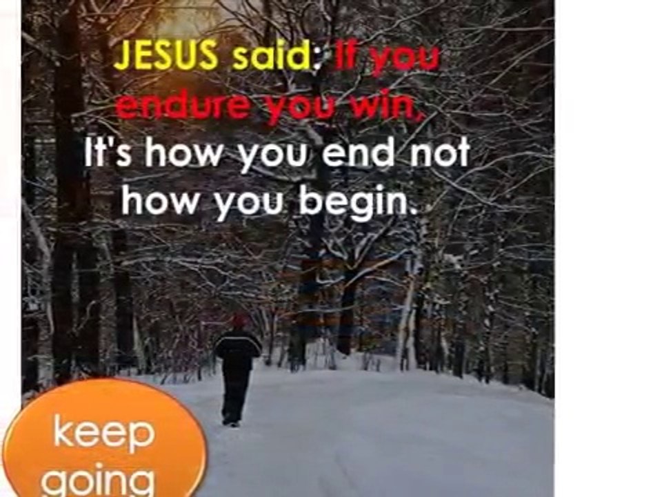 Keep Going! The Trinity accompanies us when we take action without stopping despite hardships.