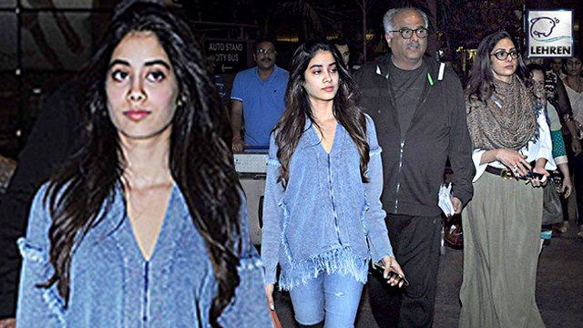 Jhanvi Kapoor & Sridevi Return From Dubai | SPOTTED At Airport