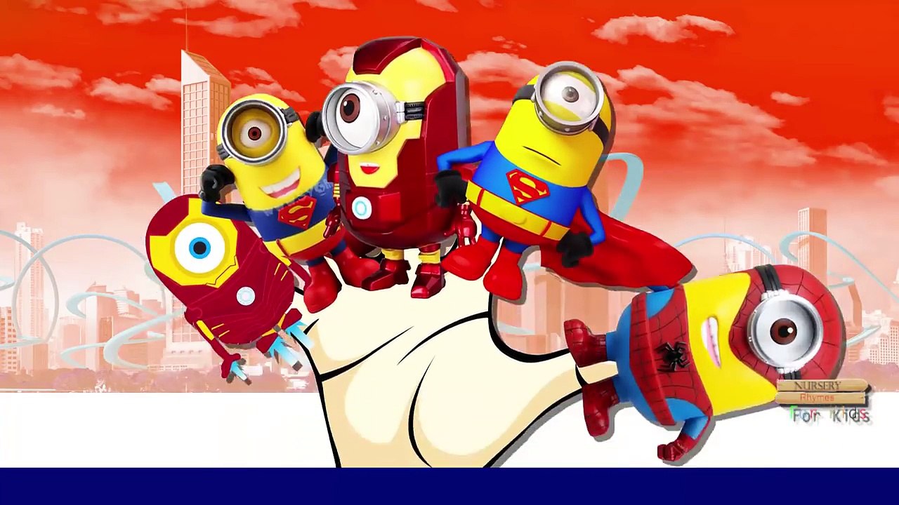 Finger Family Nursery Rhymes Minions Ironman | Minions Spiderman Finger Family Rhymes For Children