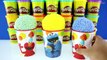 SESAME STREET Play Foam Clay Cups w/Play Doh Surprise Eggs – Disney Frozen Peppa Pig Toys