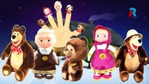 MASHA AND THE BEAR TOYS Finger Family Cartoon Animation Nursery Rhymes For Children