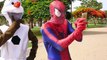 Spiderman plays POKEMON GO! W/ Pink MEWTWO and Pikachu! Spiderman in Real Life Amazing Sup