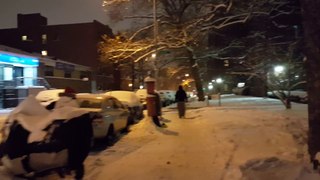 Snow at New york