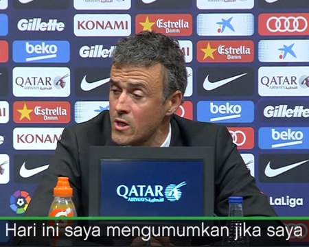 SOSIAL: Sepakbola: Enrique Tinggalkan Barcelona