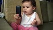 Cute Child Talking On Phone