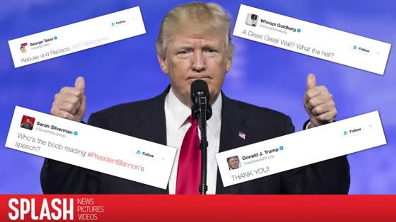 Les stars réagissent au discours de Trump