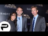 Michelle Rodriguez avec les frères de Paul Walker pour les Nobles Awards