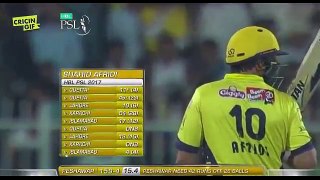 Shahid Afridi thrilling innings of 34 (13)!! 1st Qualifying Final - psl 2017