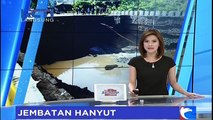 Detik-Detik Jembatan Hanyut Diterjang Banjir di Riau