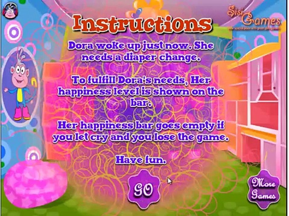 Bebé Dora Cambio De Pañal De Dora La Exploradora Dora Juego