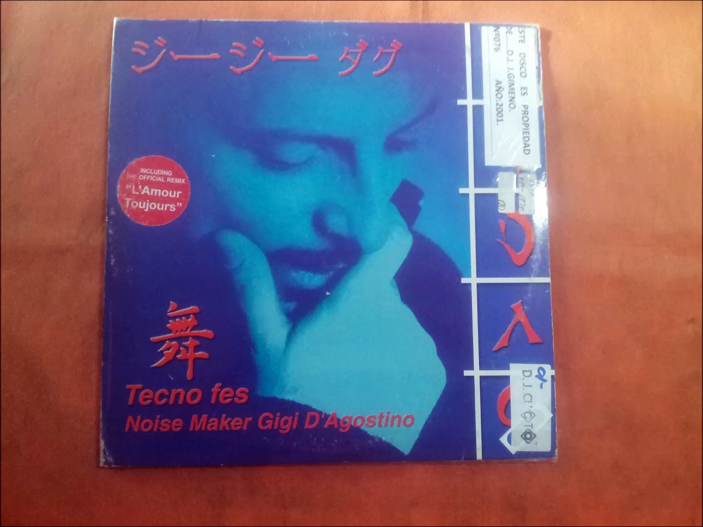NOISE MARKER GIGI D'AGOSTINO.''TECNO FES.''.(SPOSTAMENTO.)(12''.)