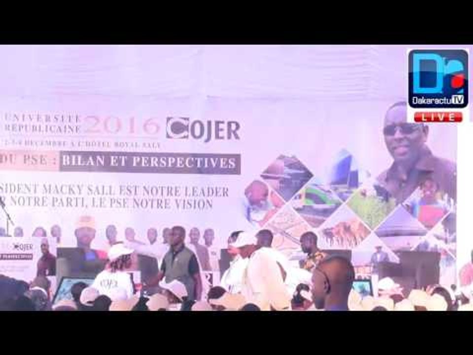 [REPLAY HD] : Ouverture de la 5ème édition de l'Université Républicaine de la COJER à Saly Portudal