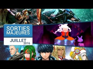 TOP des sorties jeux video Juillet 2016