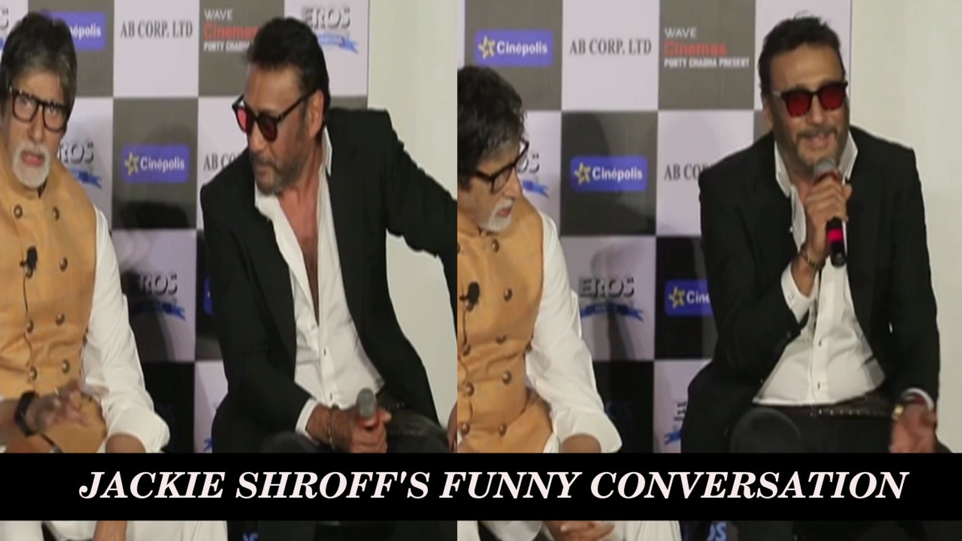 Jackie Shroff (BIDU) And Amitabh Bachchan's Very Funny Moments | Sarkar 3  Trailer Launch - video Dailymotion