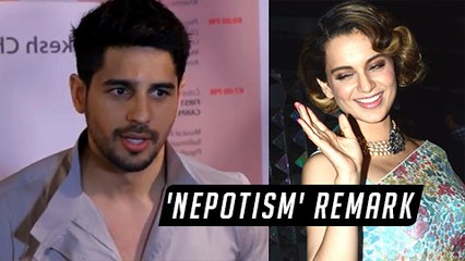 Sidharth Malhotra SLAMS Kangana Ranaut, REACTS On Nepotism
