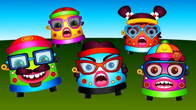 Learn Colors with Wheels On The Bus Finger Family Nursery Rhymes Collection Part 1