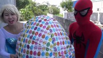 Joker vs Catwomen Thief Giant Surprise Eggs of Elsa vs Spiderman baby Funny videos superhe