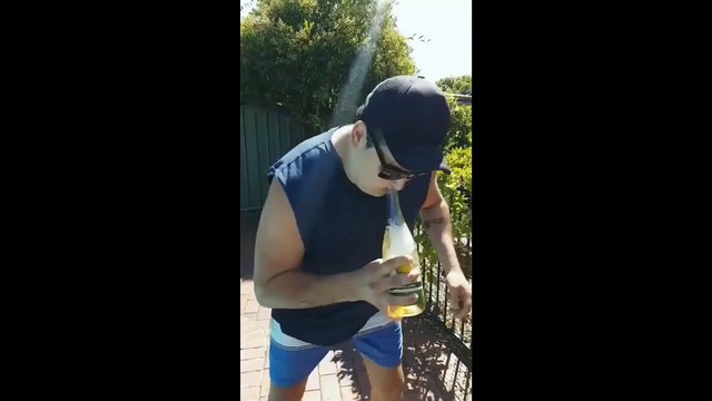 Créer une tornade dans sa bière en la buvant cul-sec !