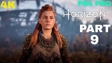 Horizon Zero Dawn 4K 2017 Gameplay Part 9 - Shoot The Blaze (PS4 PRO)