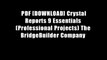 PDF [DOWNLOAD] Crystal Reports 9 Essentials (Professional Projects) The BridgeBuilder Company