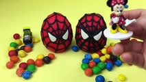 Play Doh Spider Man Surprise Eggs Minnie Mouse Daisy Duck Toys by SR Toys Collection
