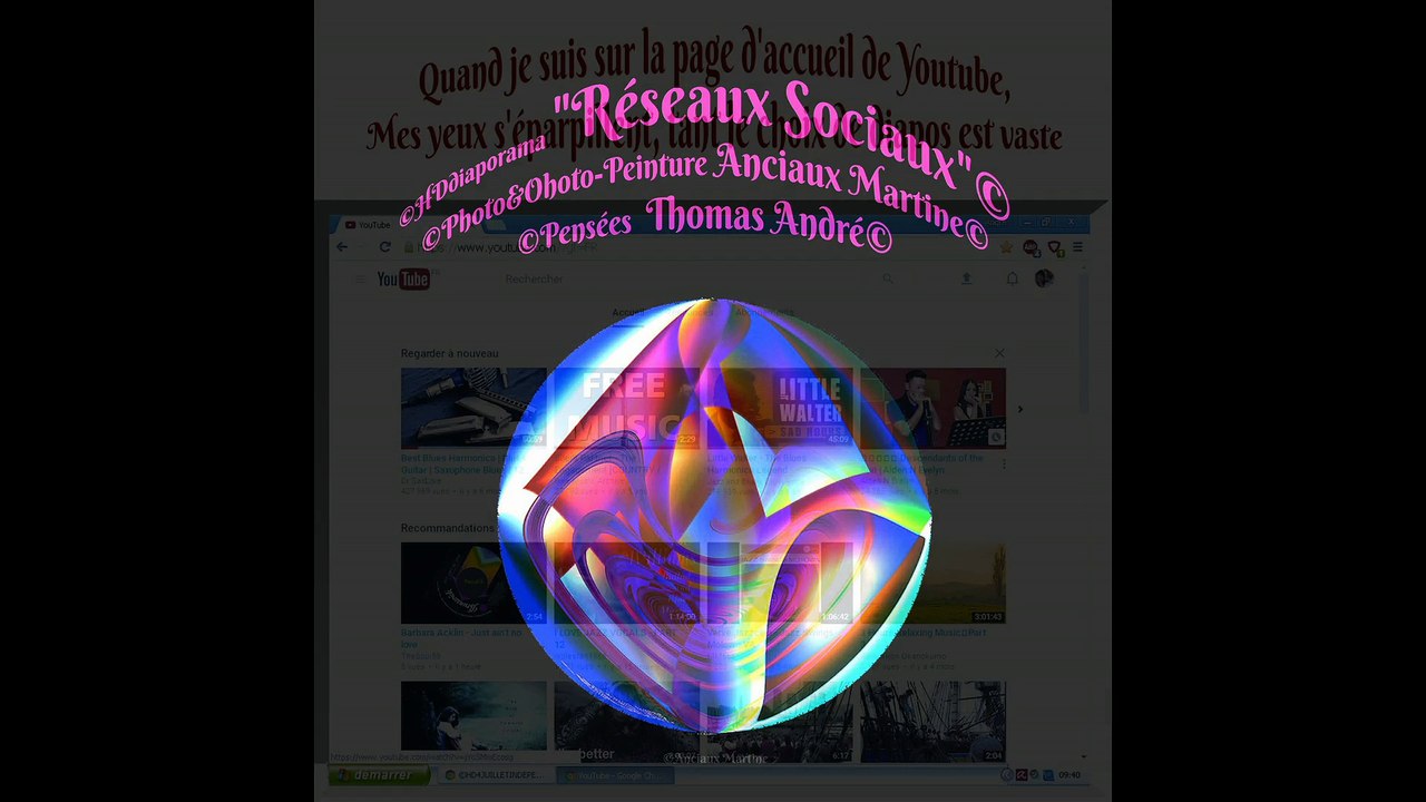 ©Hdiaporama Réseaux Sociaux Photo&Photo-Peinture Anciaux Martine Pensées Thomas André©