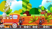TREN - Colores y formas para niños - Caricaturas de Trenes - Dibujos animados