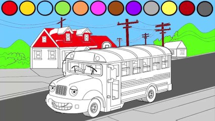 Learning Color for Kids! Fun and Educational for Kids School Bus and Home Coloring Book! Dido Kids TV.