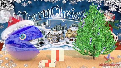 Aprender los Colores con el 3D de Navidad muñeco de Nieve y Pacman para los niños los Niños Pequeños de Colores para