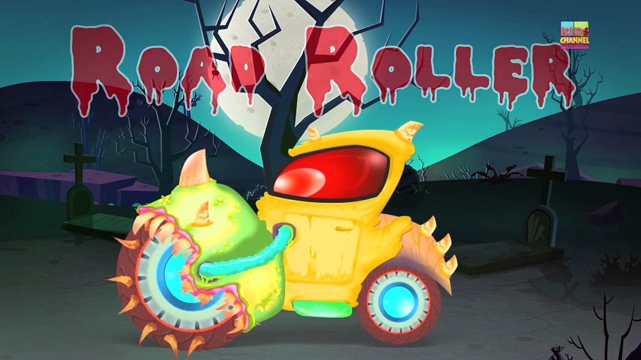 Scary Construction Vehicle | Halloween cars and trucks | Cars For Children
