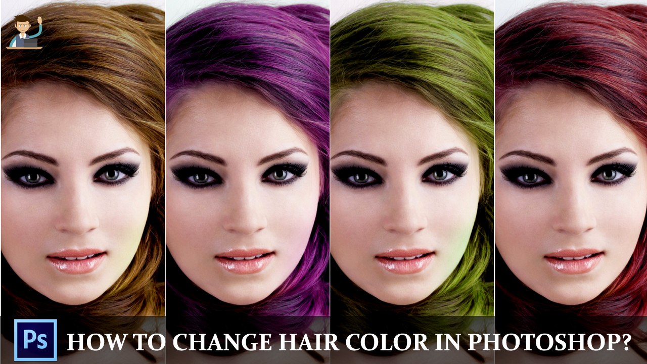 Adobe Photoshop Tutorial: How to Change Hair Color in Photoshop