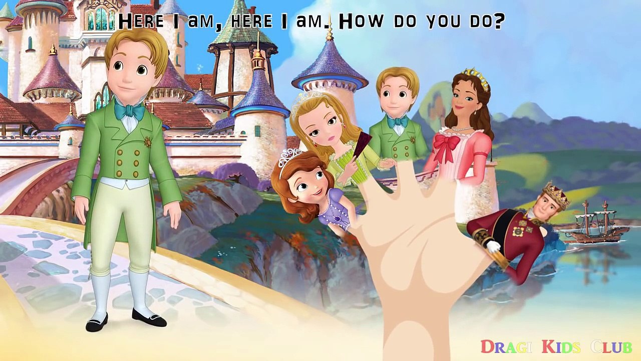 Sofia the First Finger Family Song Nursery Rhymes for Children | Sofia the First Disney Cartoon Song