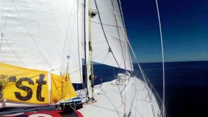 J115 : Sébastien Destremau dans des conditions idéales de pêche / Vendée Globe