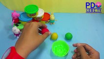 Play doh colorful Cake! - Make cake rainbow with playdoh for Peppa Pig ToyS