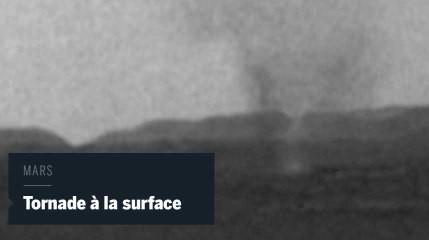 Des tornades de poussières à la surface de Mars