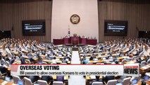 National Assembly passes revision allowing overseas residents to vote for possible early presidential election