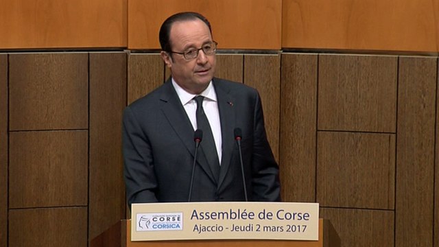 Discours devant l'assemblée de Corse