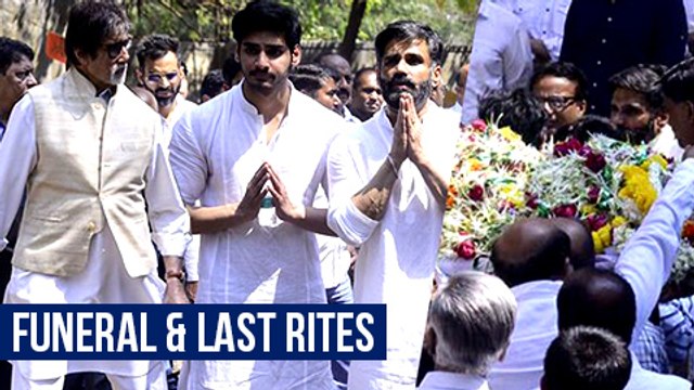 Suniel Shetty Father Veerapa Shetty's FUNERAL Bollywood Celebrities Pay Condolence
