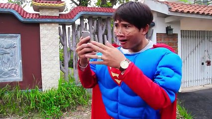 Spiderman & Frozen Elsa Draw heart on superman ➒ Batman driver Motorcycle Snow White superhero funny